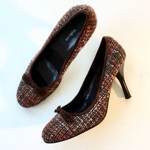 Style & Co Harlow Style Brown Tweed Boucle Pump